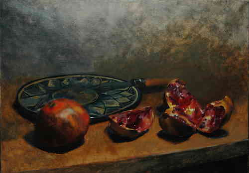 GRENADES HST 46X65 CM - © Christophe Thiry, peintre