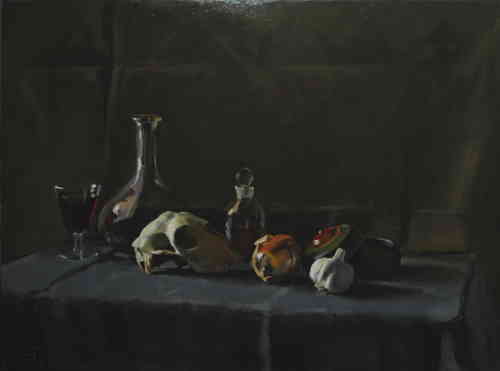 PREPARATIFS HST 81X60 CM - © Christophe Thiry, peintre