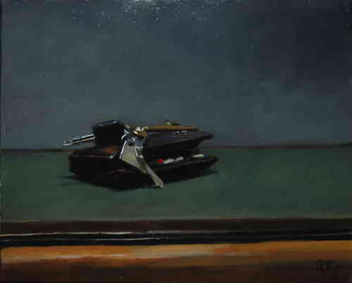 VIDE POCHE HST 41X33 CM - © Christophe Thiry, peintre