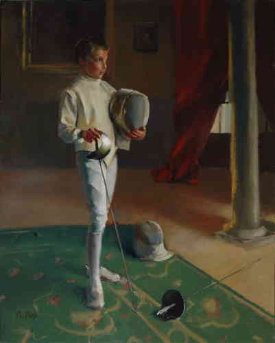 DUELLISTE HST (VENDU) - © Christophe Thiry, peintre